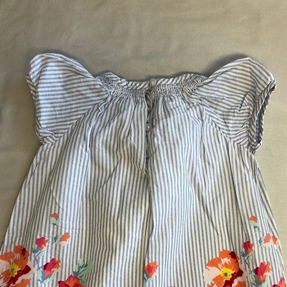 GAP - Blue and White stripe and floral lined Sundress - Picture 5 of 5